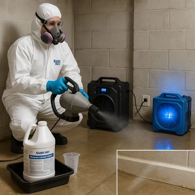 Sanitization and Odor Removal process in West Concord, MA